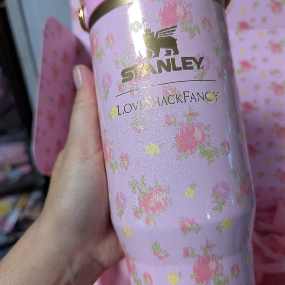 NEW STANLEY cup 30 OZ Ibiza Sunset Iceflow Tunbler loveshackfancy ORIGINAL - Picture 5 of 12